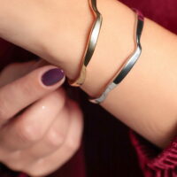 Wave Stainless Steel Cuff