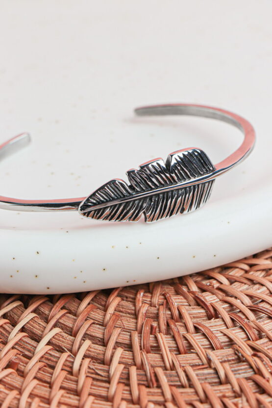 Feather Stainless Steel Cuff