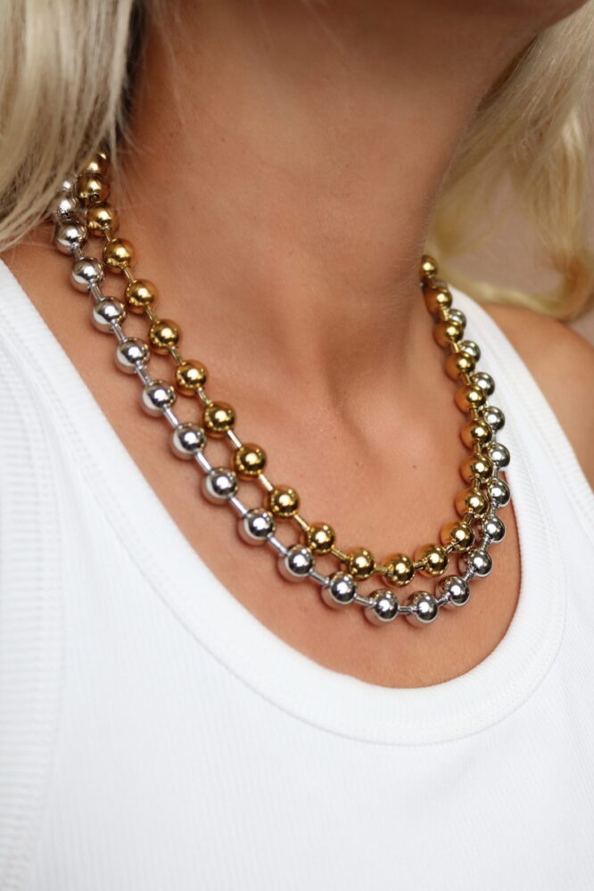 Dot Stainless Steel Κολιέ