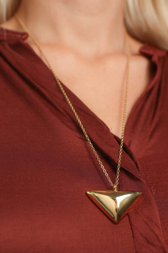 Triangle Stainless Steel Κολιέ