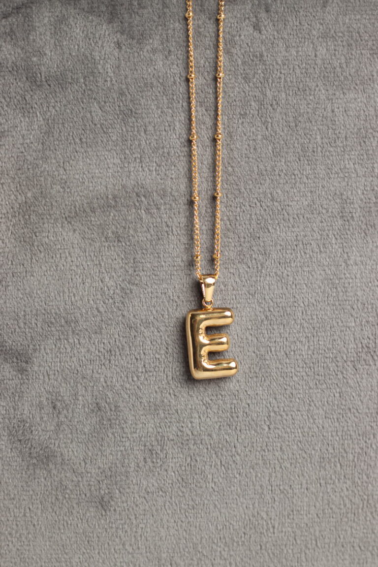 Bubble Monogram Stainless Steel Κολιέ Μονόγραμμα