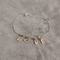 Love Two Tone Bracelet Stainless Steel
