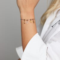 Love Two Tone Bracelet Stainless Steel