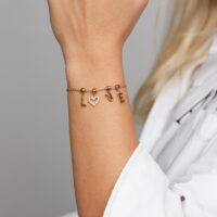 Love Two Tone Bracelet Stainless Steel