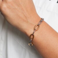 Σάντρα Two Tone Stainless Steel Βραχιόλι