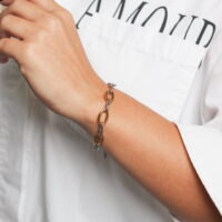 Σάντρα Two Tone Stainless Steel Βραχιόλι