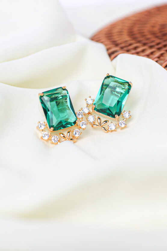 Square Crystal Σκουλαρίκια