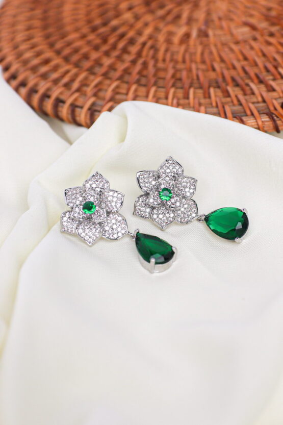 Ανεμώνη Crystal Σκουλαρίκια