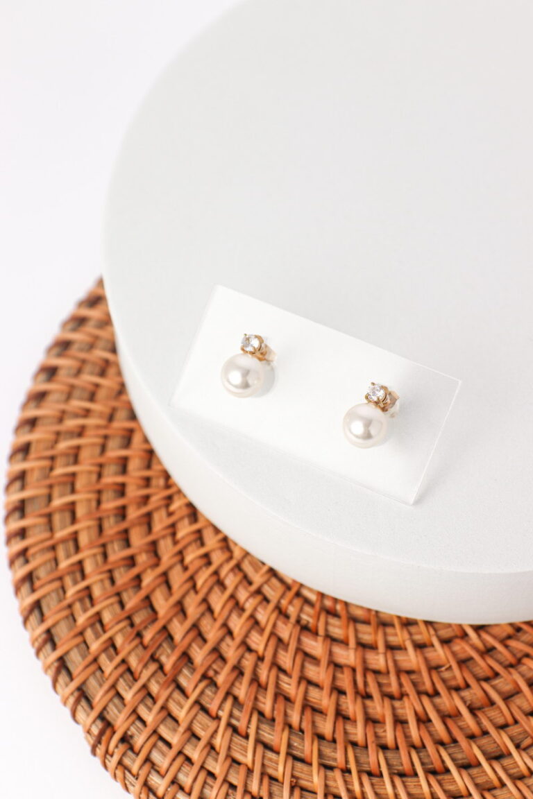 Αρμονία Stainless Steel Σκουλαρίκια Με Πέρλα