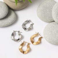 Εβίτα Stainless Steel Σκουλαρίκια
