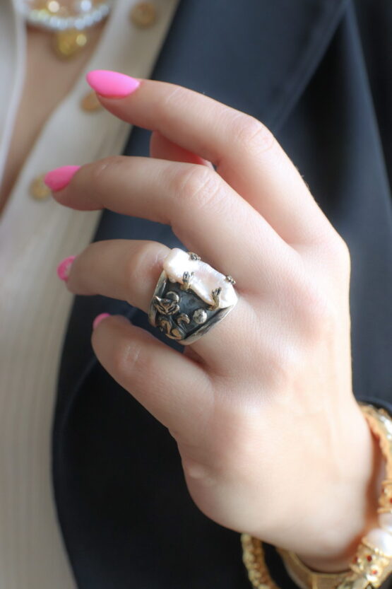 Βενετία 419 Αντικέ Δαχτυλίδι Ασήμι 925