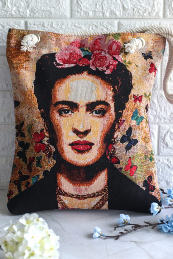 Shopper Bag Με Frida Kahlo Σχέδιο 2