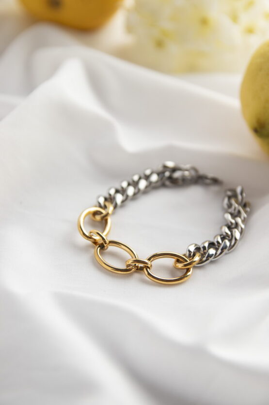 Two Tone Fancy Stainless Steel Βραχιόλι