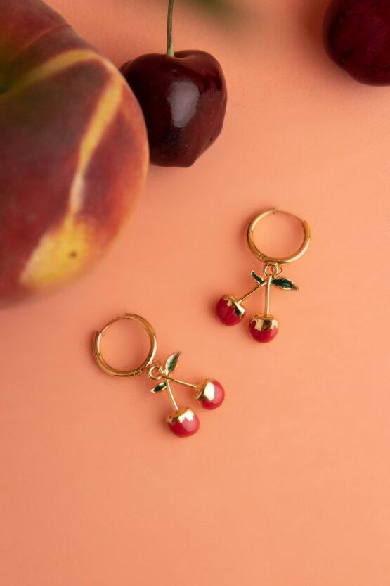 Cherry Σκουλαρίκια Stainless Steel Σχέδιο 13