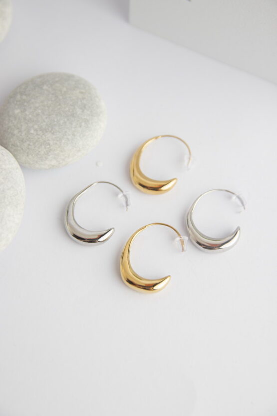 Ear Lobe Stainless Steel Σκουλαρίκια