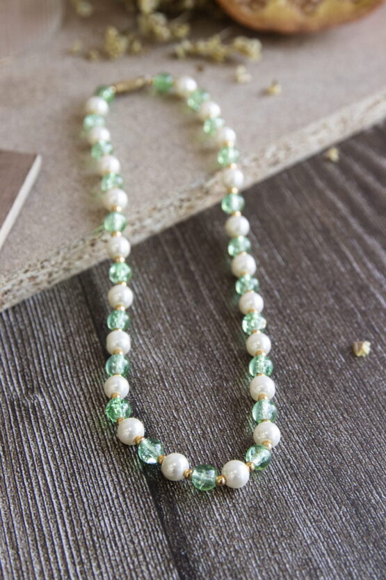 Κολιέ με Μαργαριτάρια Γλυκού Νερού και Πέτρες Σχέδιο 26