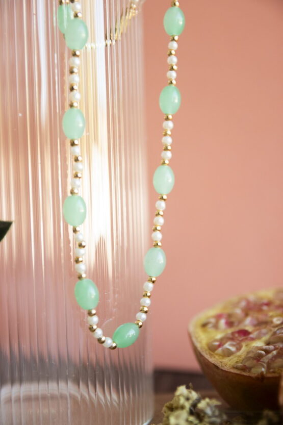 Taj Mahal Κολιέ Με Πέτρες Σχέδιο 54