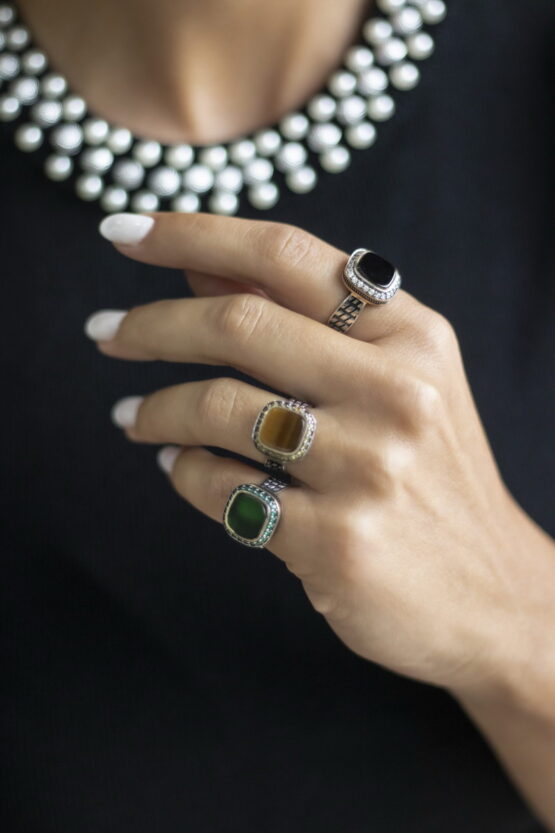 Androgynous Chevaliere Ασήμι 925 Σχέδιο 64