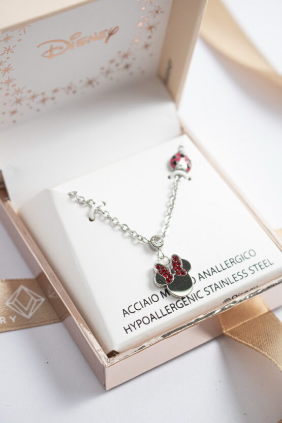 Minnie Mouse Disney Red Κολιέ Stainless Steel