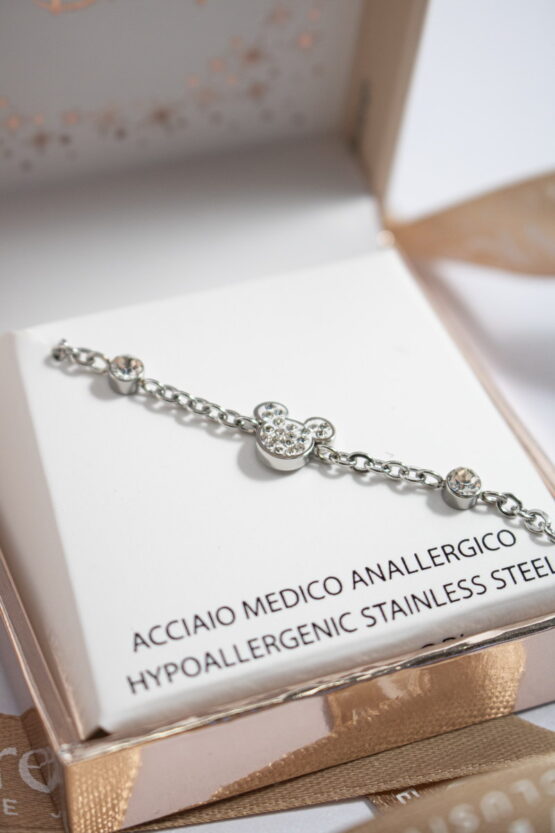 Mickey Mouse White Βραχιόλι Stainless Steel