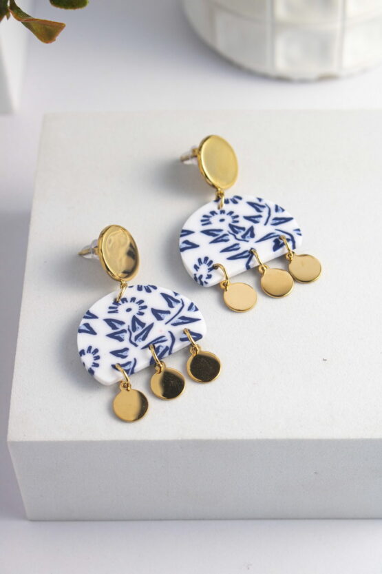 Santorini Stainless Steel Σκουλαρίκια