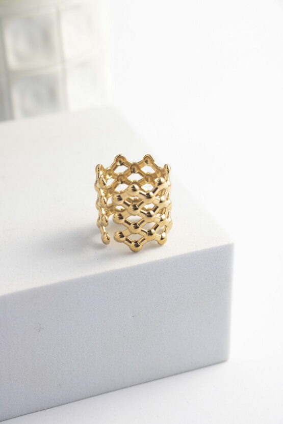 Mandala Δαχτυλίδι Stainless Steel Σχέδιο 3