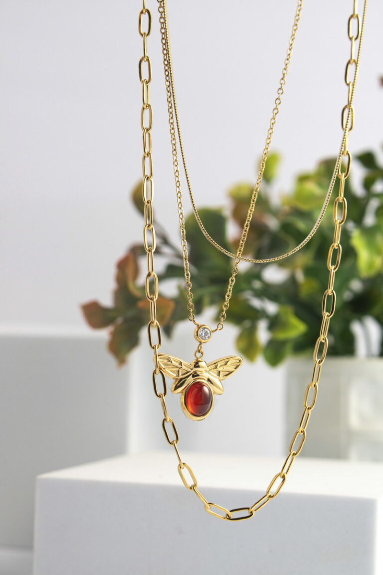 Red Bee Triple Layer Chain Stainless Steel