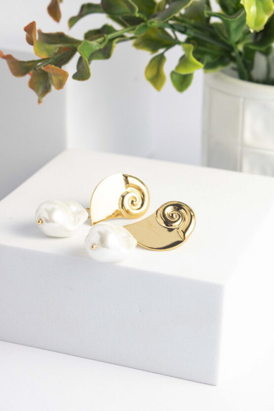 Αλκυόνη Stainless Steel Σκουλαρίκια