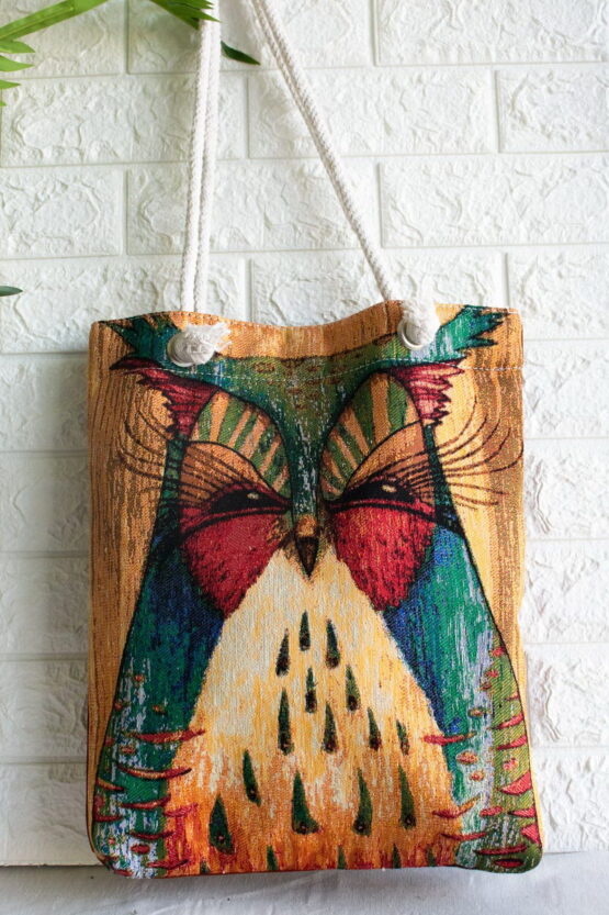 Shopper Bag Με Κουκουβάγια Σχέδιο 2