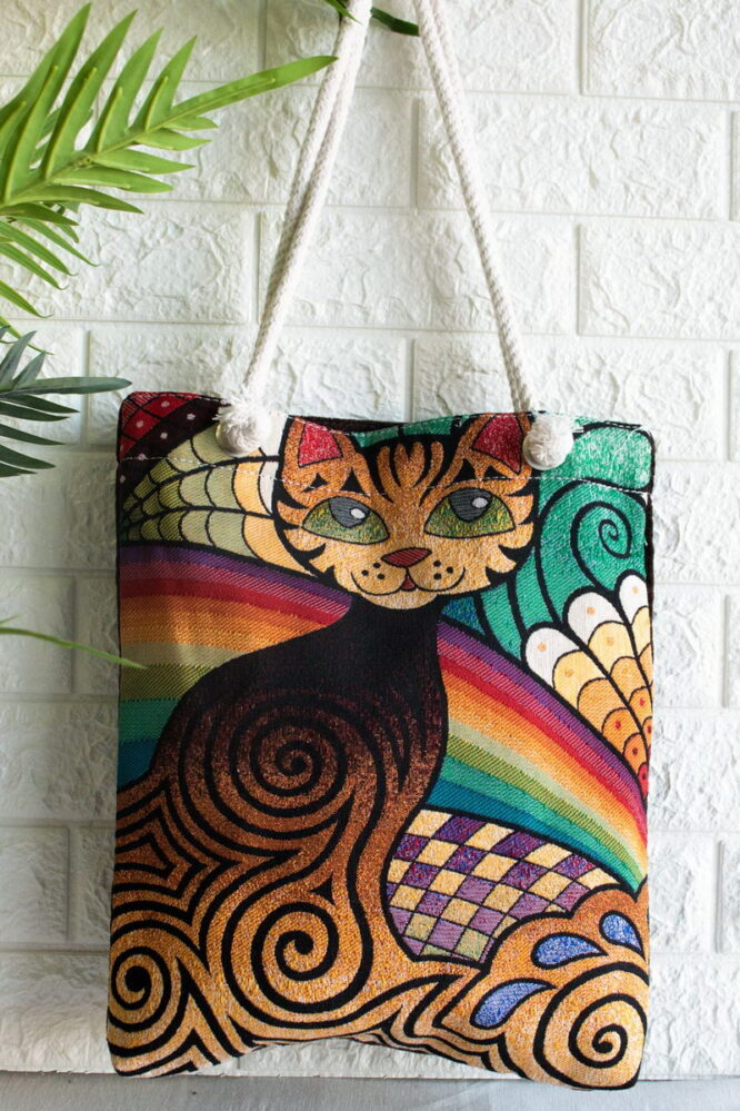 Shopper Bag Με Γάτες Σχέδιο 17