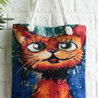 Shopper Bag Με Γάτες Σχέδιο 3