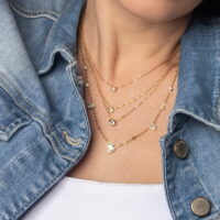 Μιλένα Stainless Steel Κολιέ Με Ζιργκόν