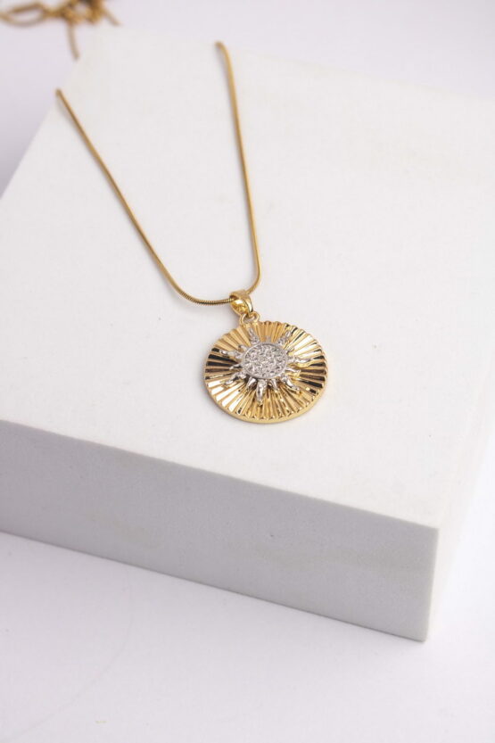 Two Tone Timeless Κολιέ Stainless Steel Σχέδιο 2