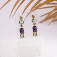 Φλωρεντία Σκουλαρίκια Με Πέτρες Σχέδιο 3