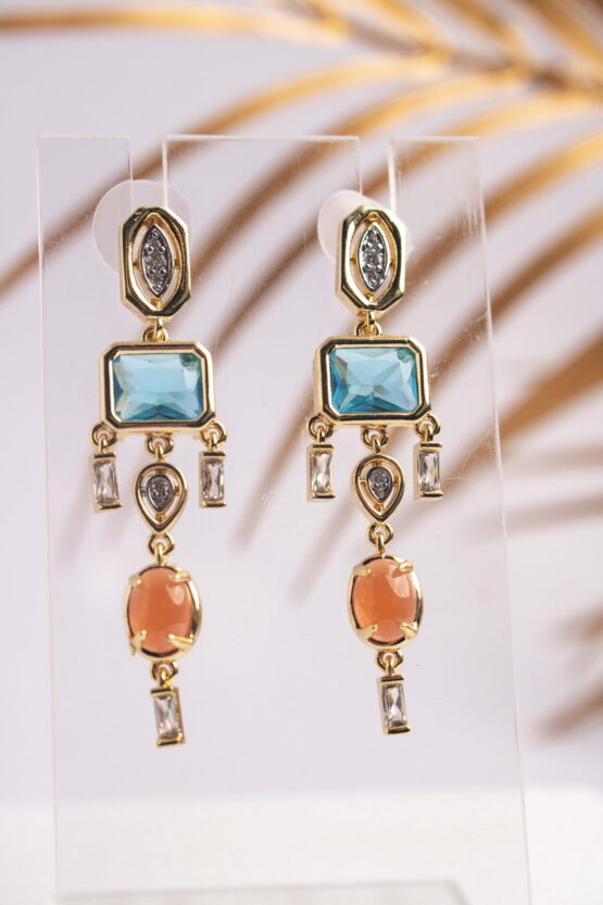 Φλωρεντία Σκουλαρίκια Με Πέτρες Σχέδιο 6