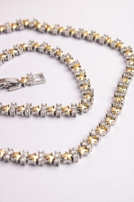 Two Tone Ριβιέρα Κολιέ Σχέδιο 7