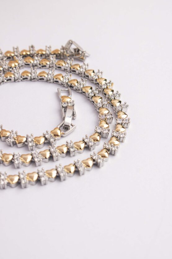 Two Tone Ριβιέρα Κολιέ Σχέδιο 8