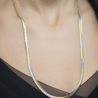 Two Tone Stainless Steel Αλυσίδα Λαιμού Σχέδιο 3