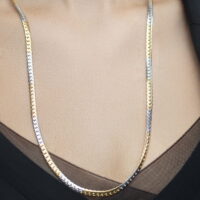 Two Tone Stainless Steel Αλυσίδα Λαιμού Σχέδιο 3