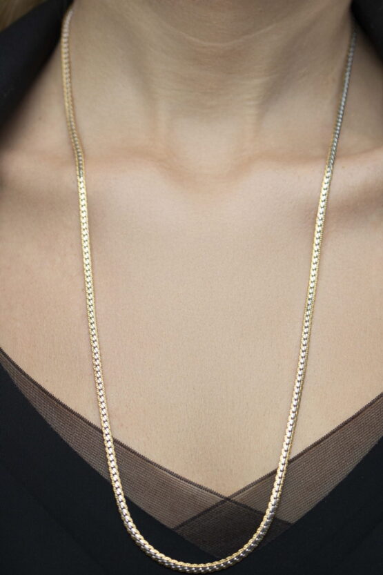 Two Tone Stainless Steel Αλυσίδα Λαιμού Σχέδιο 2