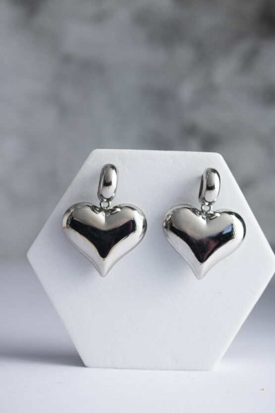 Love Stainless Steel Σκουλαρίκια