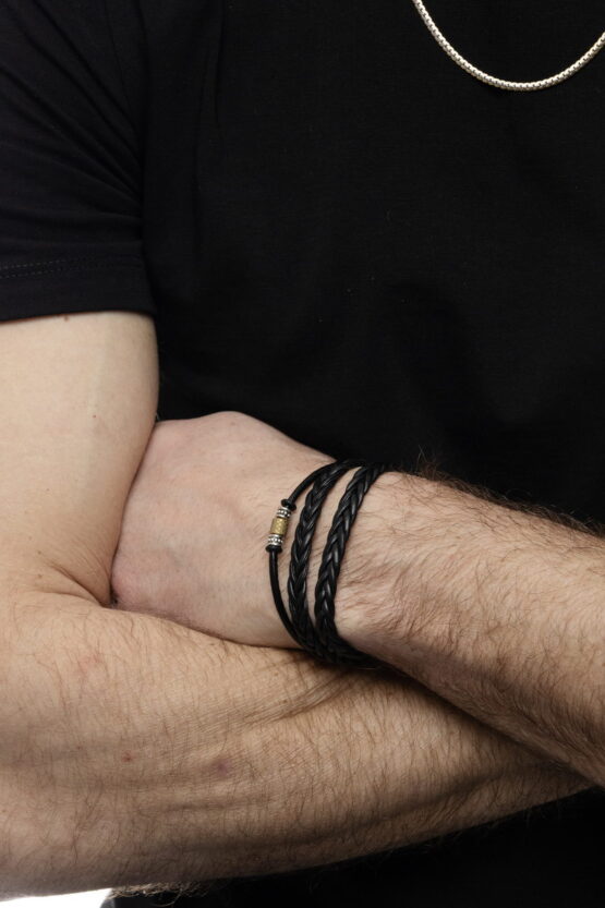 Adam Stainless Steel Ανδρικό Βραχιόλι Σχέδιο 13