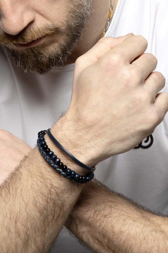 Adam Stainless Steel Ανδρικό Βραχιόλι Σχέδιο 15