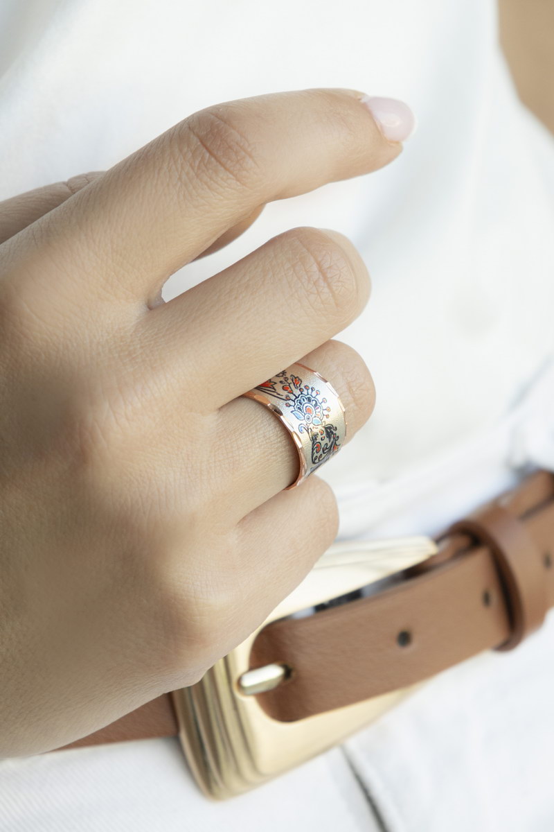 Aztec Style Δαχτυλίδι Σχέδιο 35