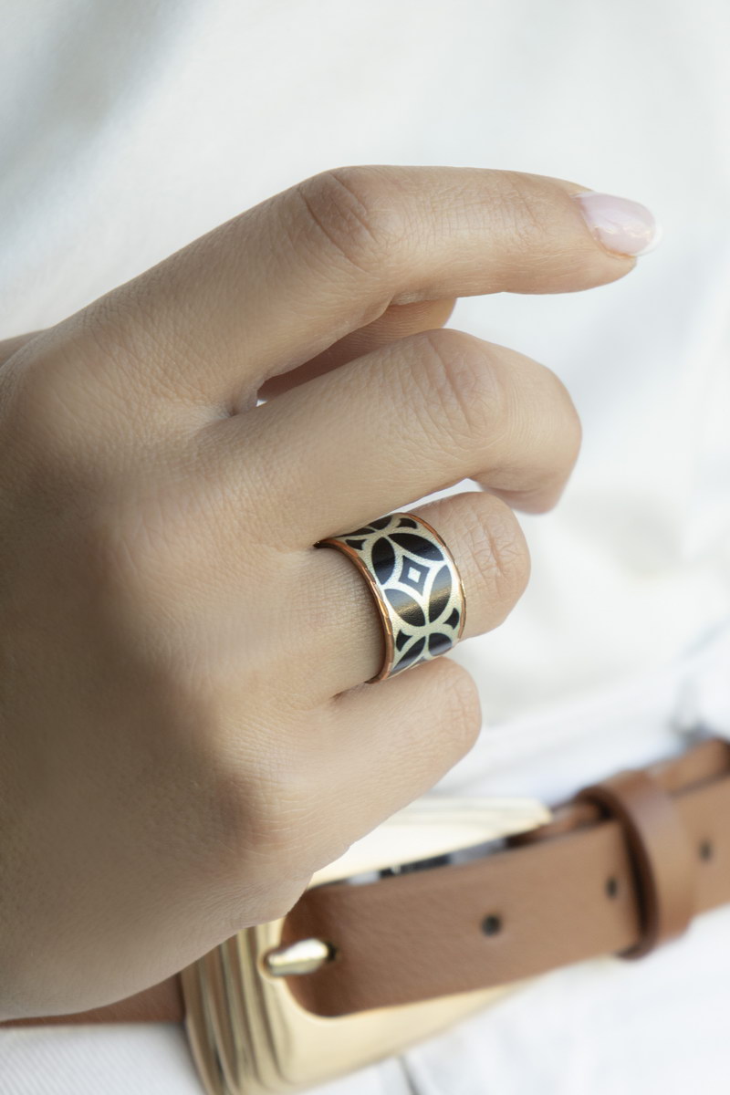 Aztec Style Δαχτυλίδι Σχέδιο 31