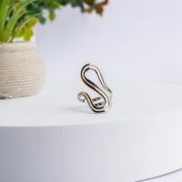 Two Tone Sigma Stainless Steel Δαχτυλίδι