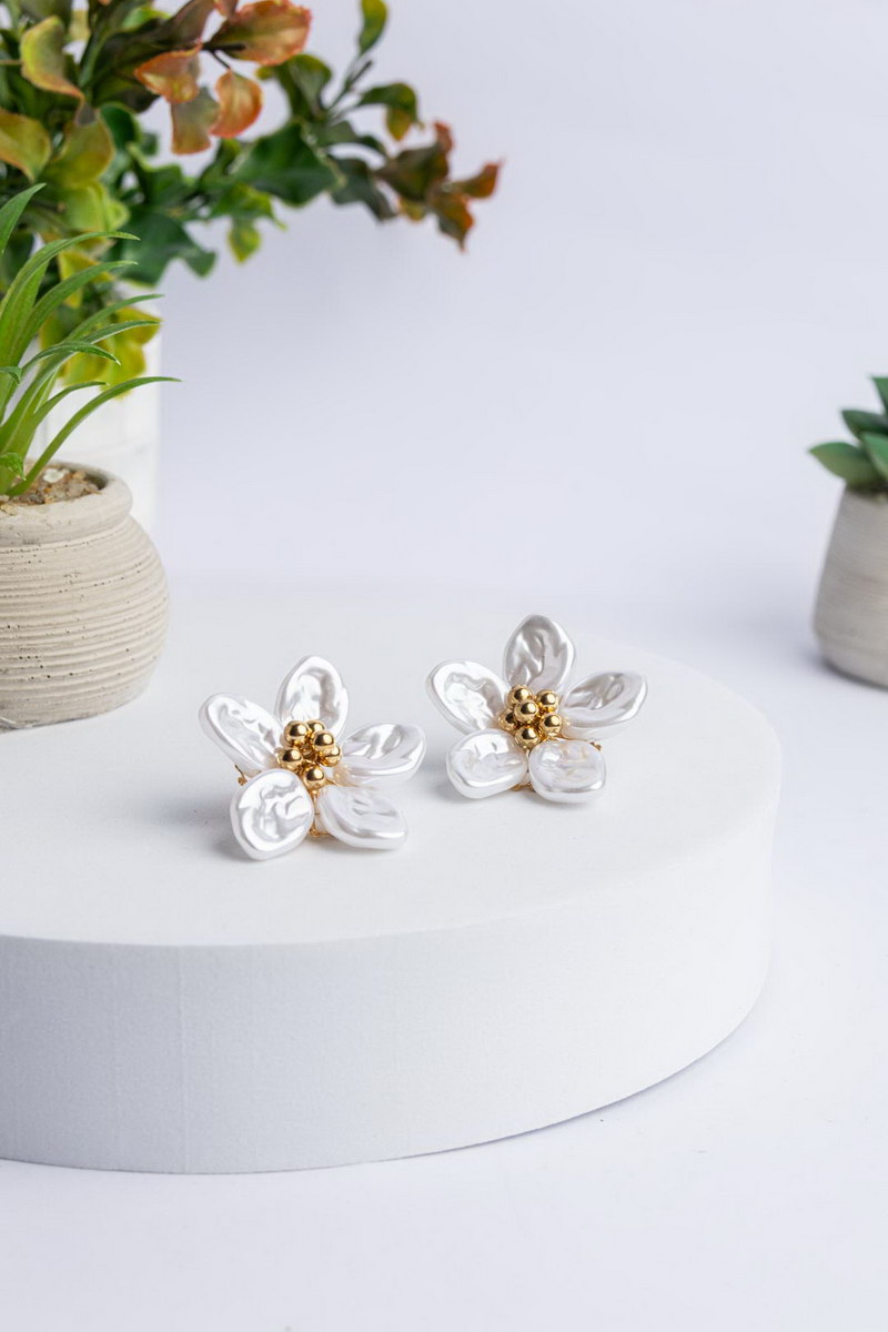 Bridal Jasmine Pearl Σκουλαρίκια Stainless Steel