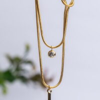 Cross Stainless Steel Κολιέ Σχέδιο 8