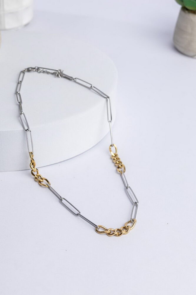 Two Tone Catena Κολιέ Αλυσίδα Stainless Steel