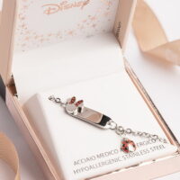 Minnie Mouse Disney Πασχαλίτσα Ασημένιο Βραχιόλι Stainless Steel